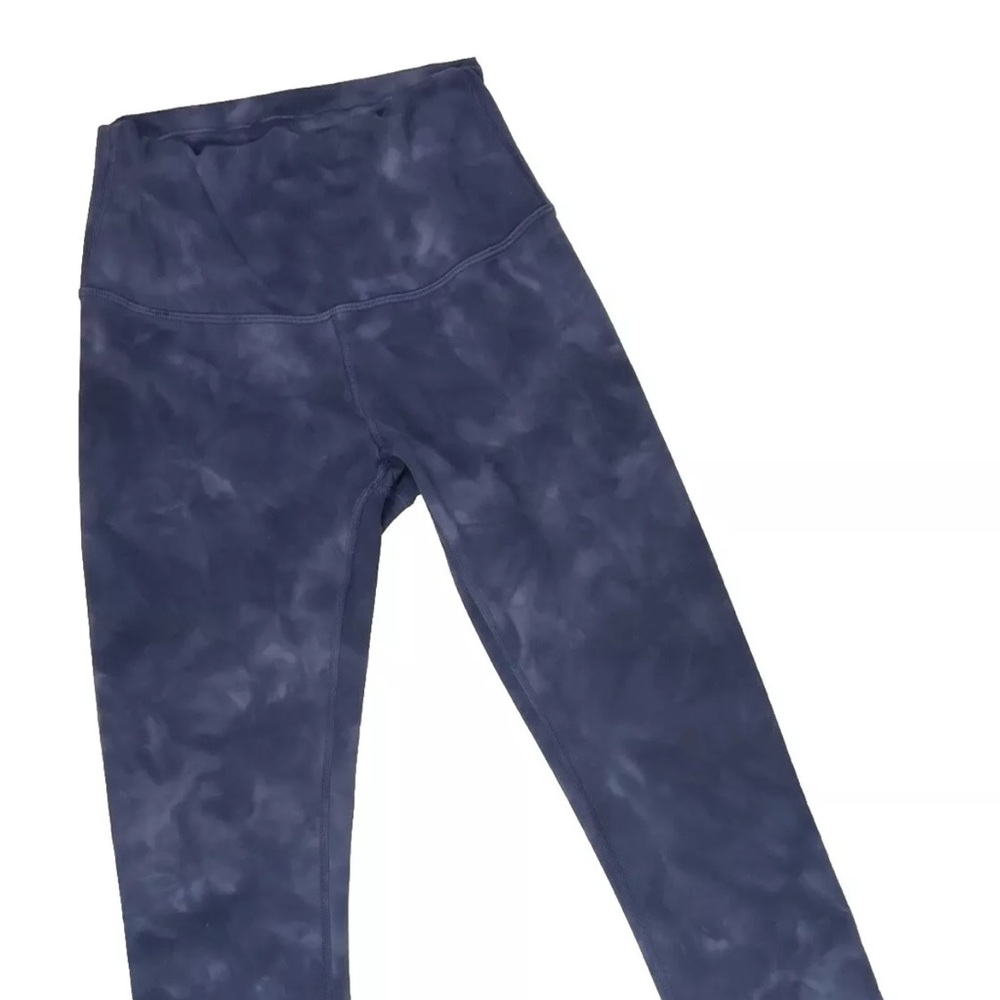 Lululemon Legging Womens 18" Waist 23”inseam 31” Length  Asphalt Grey/ Navy